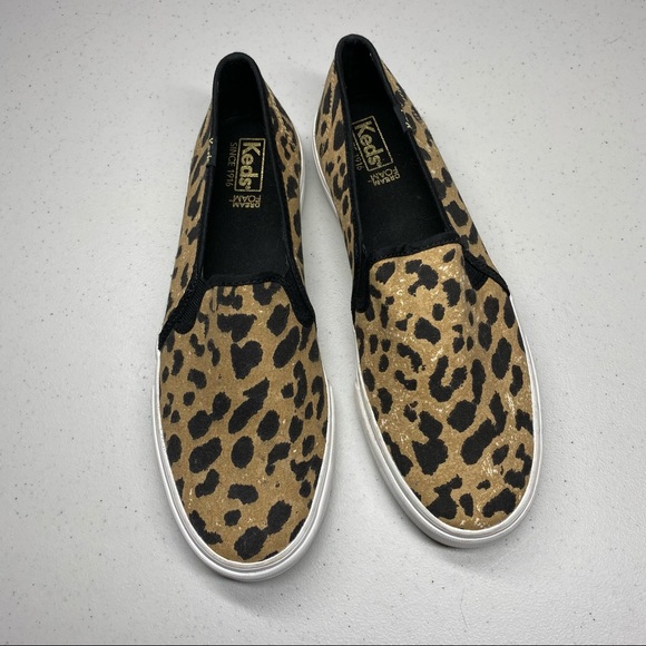 Keds Slip On Sneakers Cheetah Print 8.5 - Picture 2 of 8